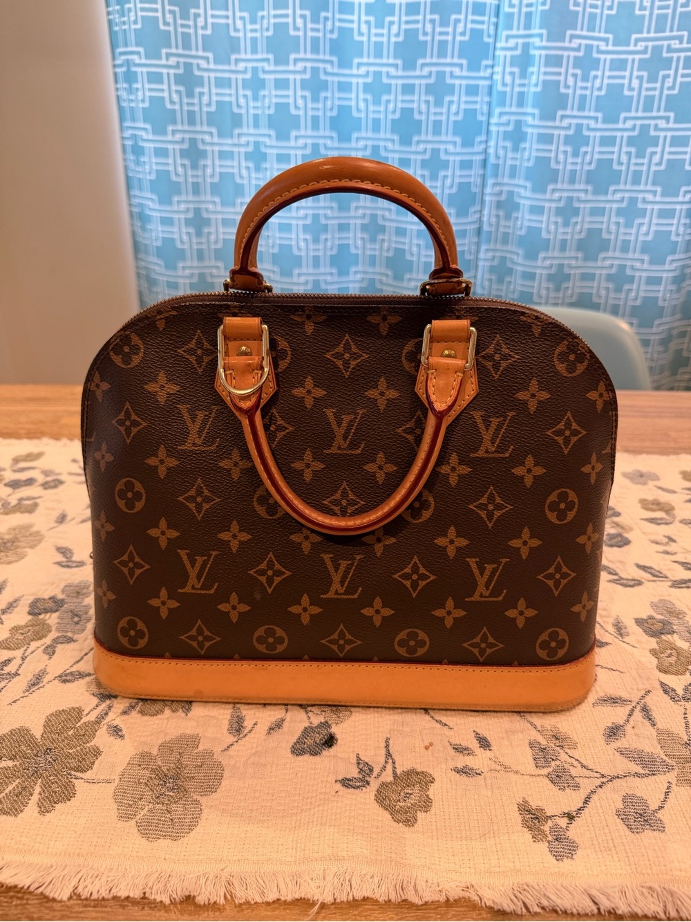 Louis Vuitton Monogram Alma PM Satchel in Brown (FL2187)